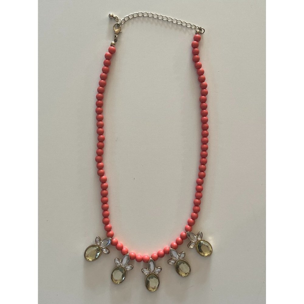 Gymboree Pink Beaded Pineapple Statement Necklace